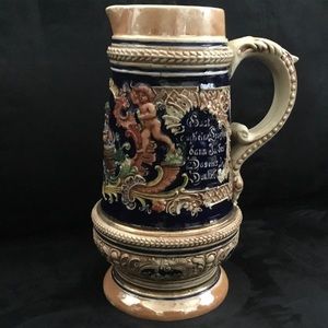 Beer stein pitcher. German. Vintage